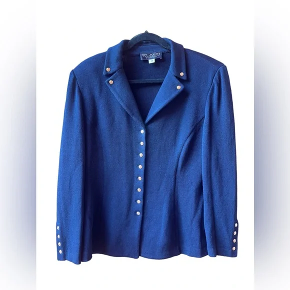 St John Collection by Marie Gray Knit Blazer Size 14 - Picture 2 of 9